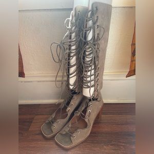 Jeffrey Campbell Free People gladiator sandals.